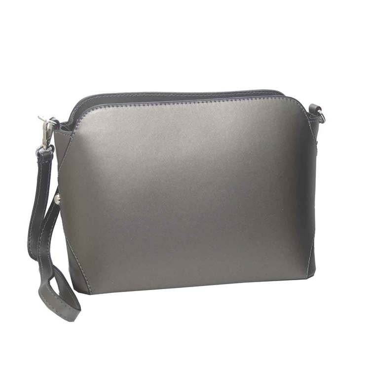 Axelväska skinn silver Ruga SAC