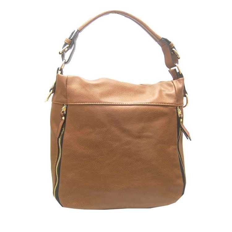 Handväska påsmodell brun pu S.A.C 5132900