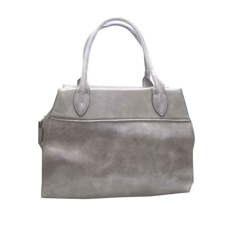 Handväska grå konstskinn S.A.C 5133700