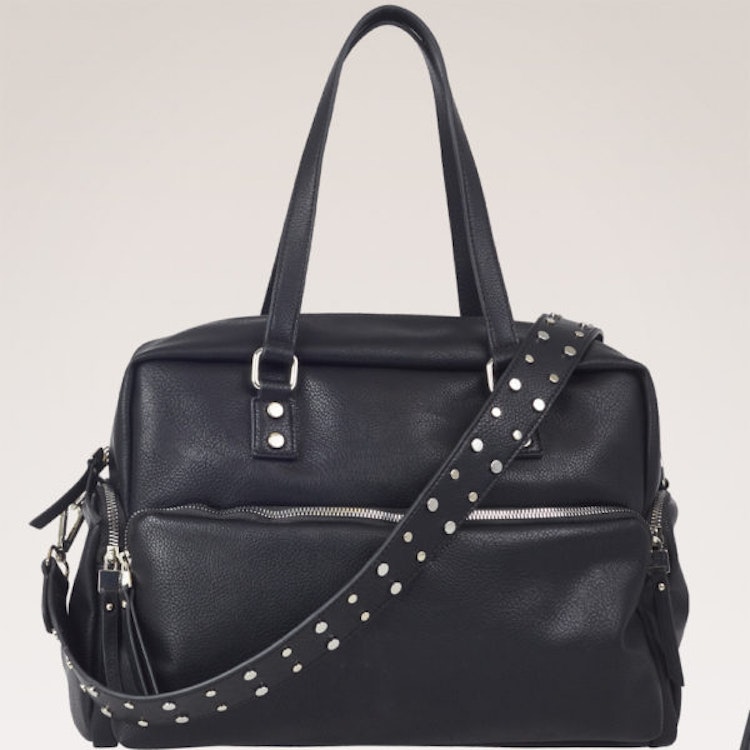 Handväska svart med handtag och axelrem Ulrika Design - Bags4Fun.se