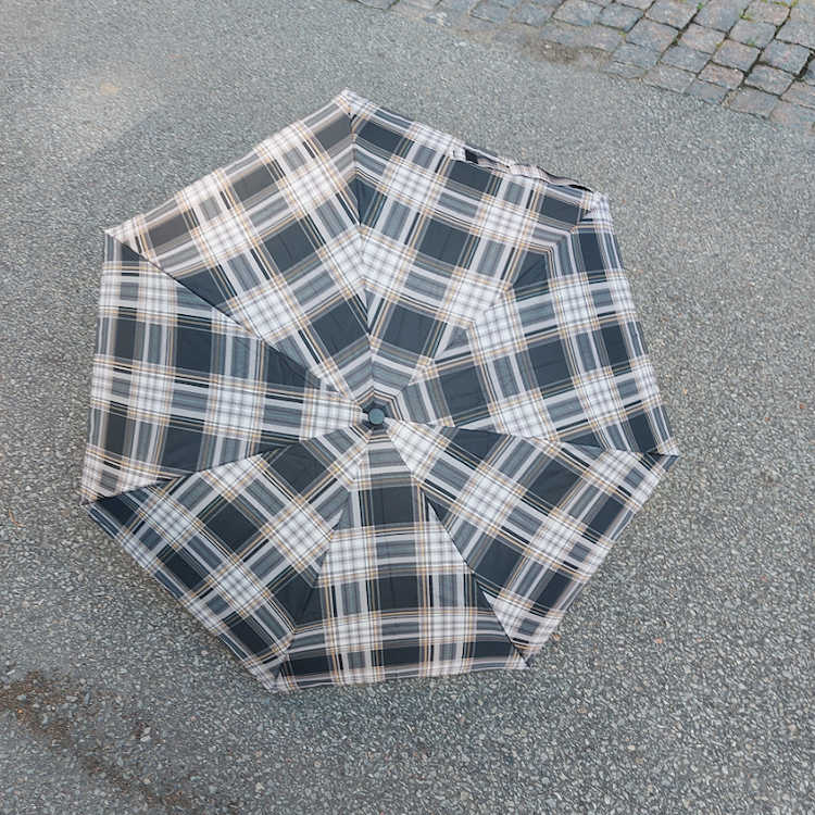 Paraply Rutigt Lätt Automatisk Uppfällning 6 olika