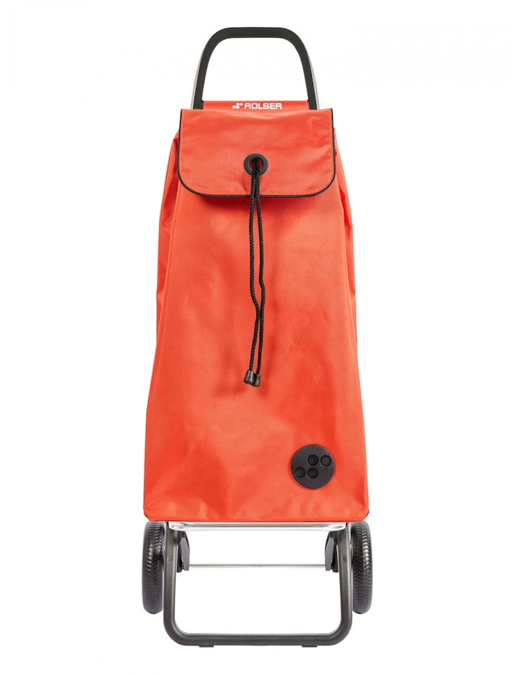 Shoppingvagn 2 hjul från Rolser med väska i färg orange