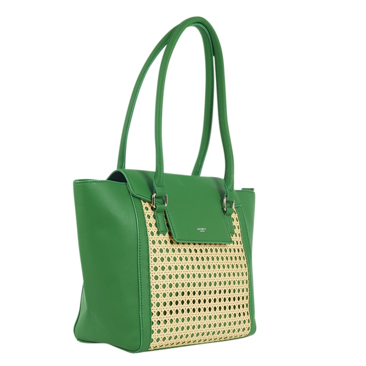 Shopper väska Grön från Ulrika Design kollektion Rotting 35 6072 sida