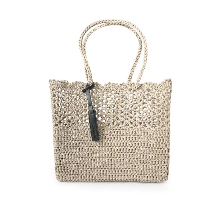 Virkad korg väska Crochet Basket, Seashell, Ceannis 042130110