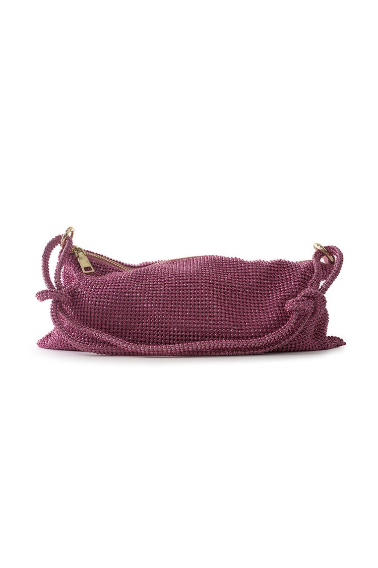 Festlig väska - Knotted Handle Evening Bag, Pink, Ceannis