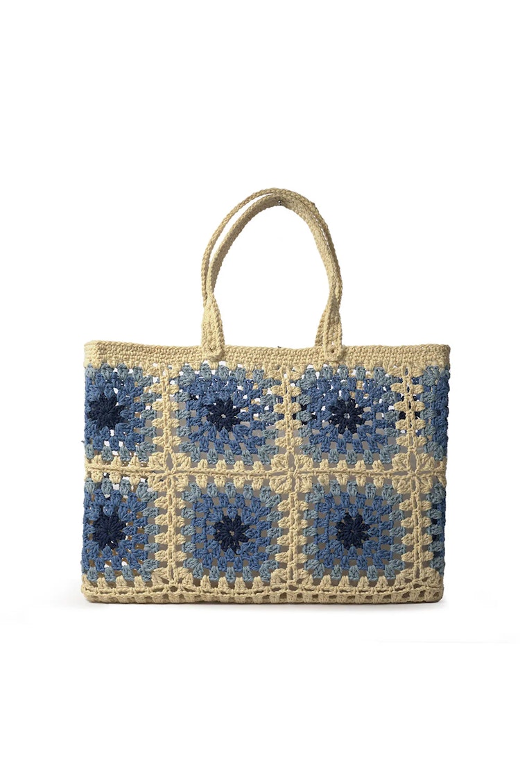 Ceannis Basket | Grids Crochet | White-Blue 050195010