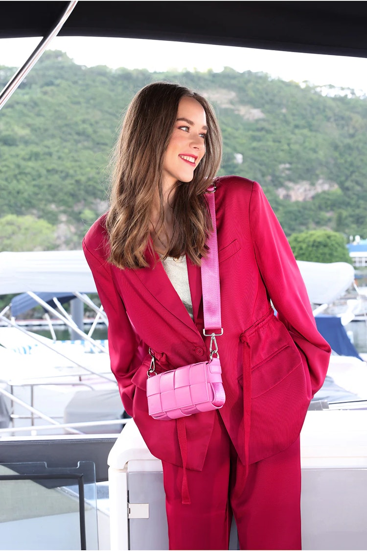 iPhone Bag | Braided Strap | Pink Ceannis
