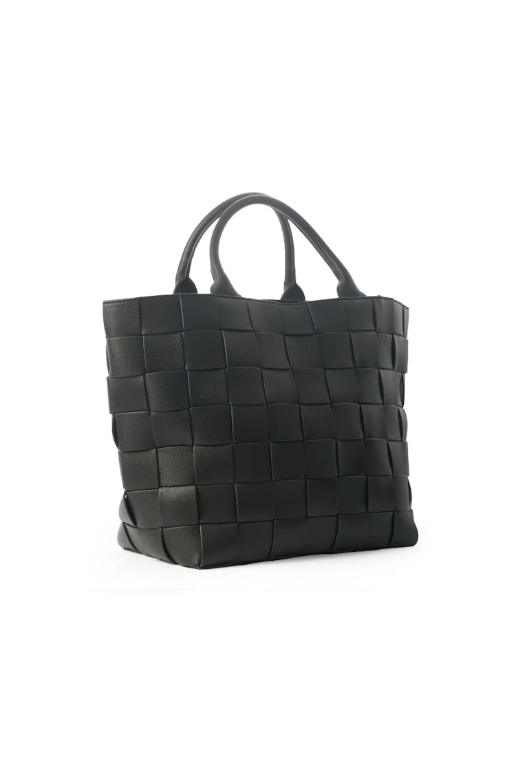 Ceannis Braided Strap Shopper Black 047119910