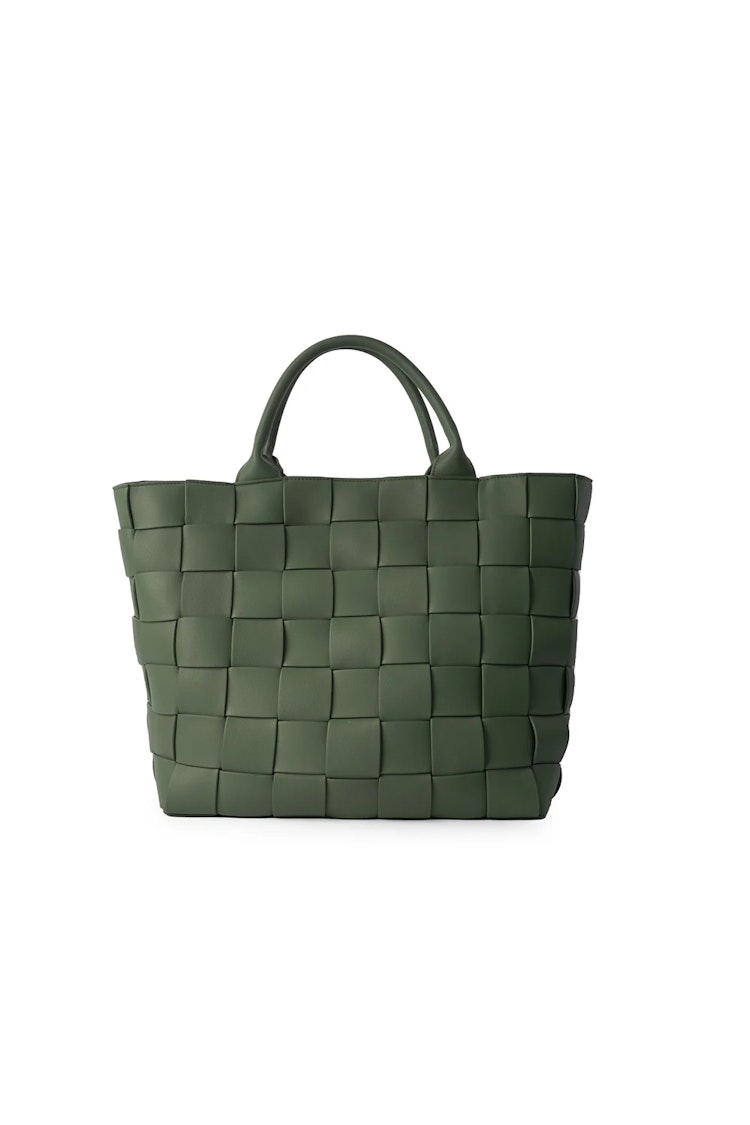 Ceannis Flätad Strap Shopper Green 0471116504