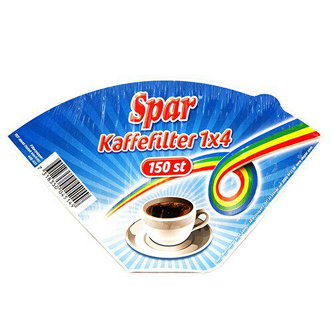 Spar Kaffefilter 1x4 150st