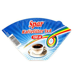 Spar Kaffefilter 1x4 150st