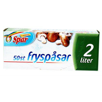 Spar fryspåsar 2 liter