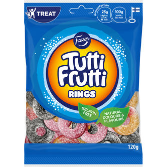 Fazer Tutti Frutti Rings 120 g