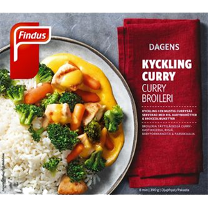 Findus kycklingfilé curry 390