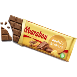 Marabou Apelsinkrokant 200 g