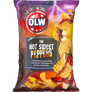 OLW Hot sweet peppers 250g