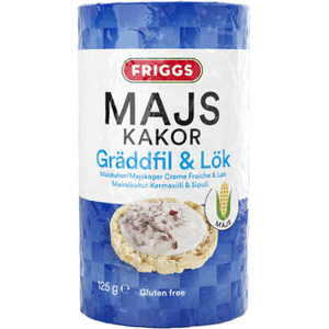 Friggs Majskaka gräddfil&lök