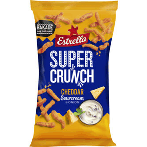 Estrella Super Crunch Cheddar Sourcream&onion 175g