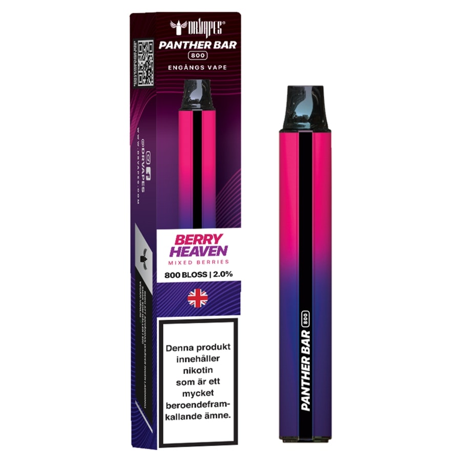 Panther bar berry heaven 20mg pod