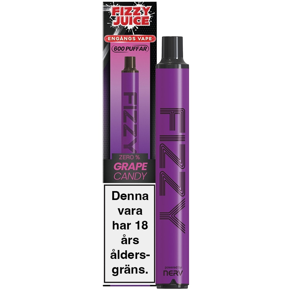 Fizzy grape candy 0mg pod