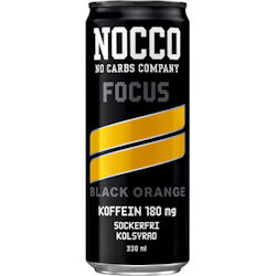 Nocco focus black orange 33cl