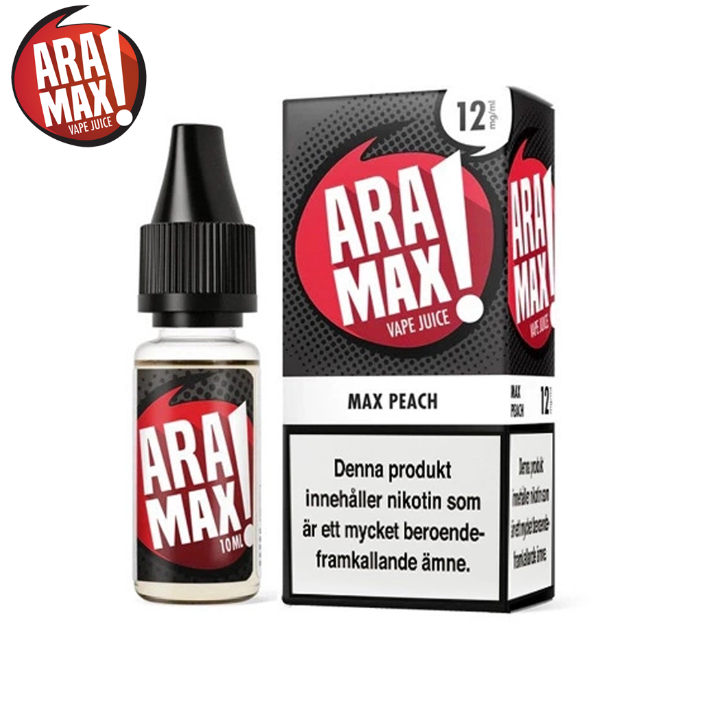 Aramax max peach 10ml 12mg