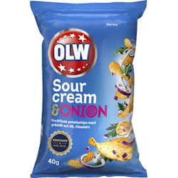 OLW sourcream & onion 40g