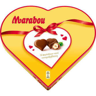 Marabou hjärta 165g