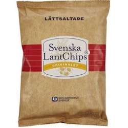 Svenska lantchips lättsaltade 200g
