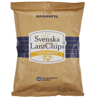 Svenska lantchips gräddfil 200g