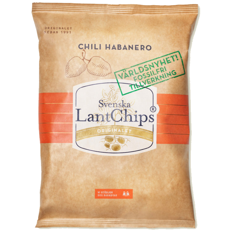Svensk lantchips chili habanero 40g