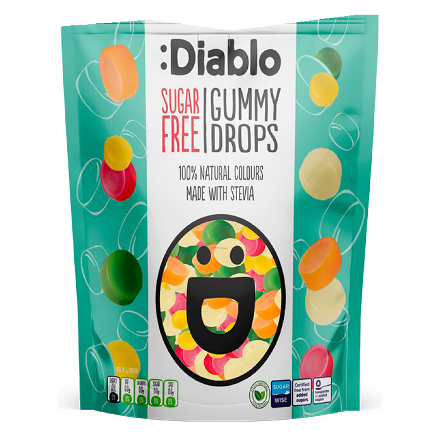 Diablo sf gummy drops jelly 75g