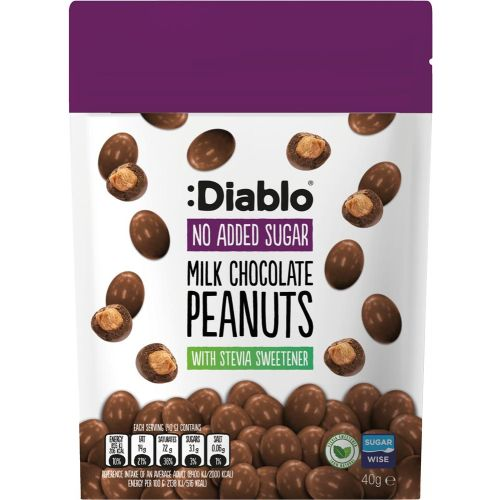 Diablo milk chocolate peanuts 40g