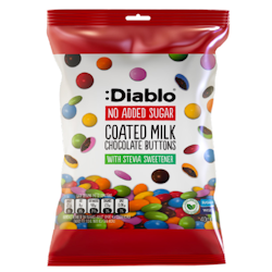 Diablo milk chocolate buttons 40g