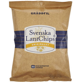 Svenska lantchips gräddfil 200g