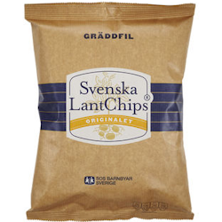Svenska lantchips gräddfil 200g