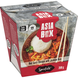 Asia box red curry chicken 350g