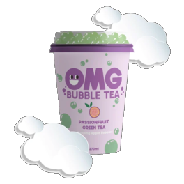 OMG Bubble tea passion fruit 270ml