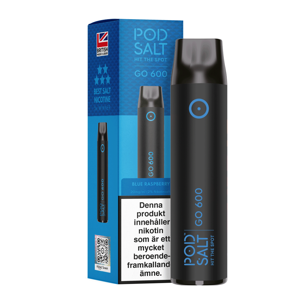 Podsalt go 600 blue raspberry 20mg pod