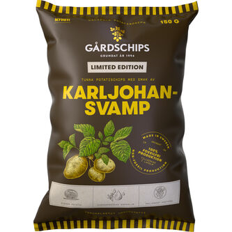 Gårdschips karljohan svamp 150g