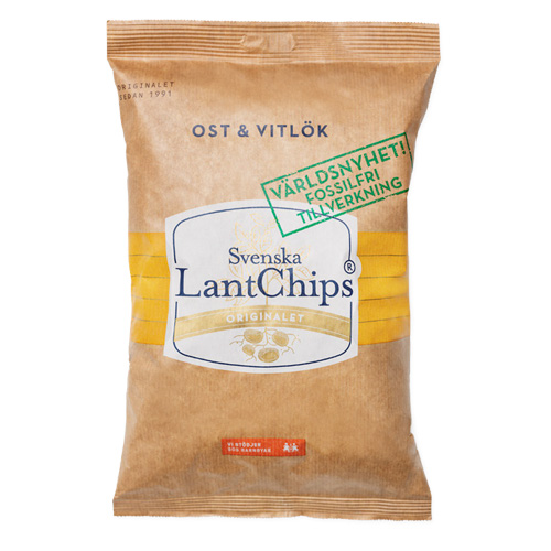 Lantchips cheese & garlic 150g