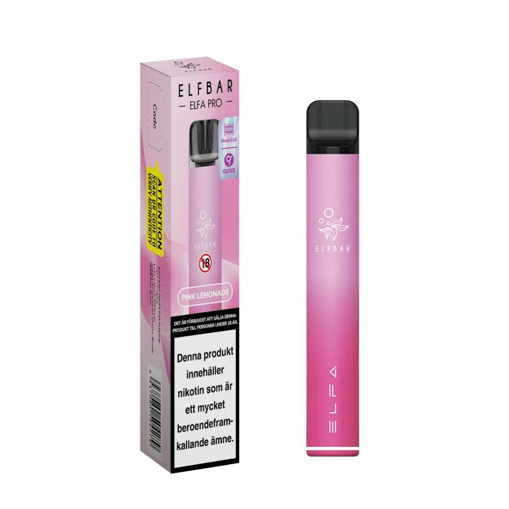 Elfbar mesh pink batteri