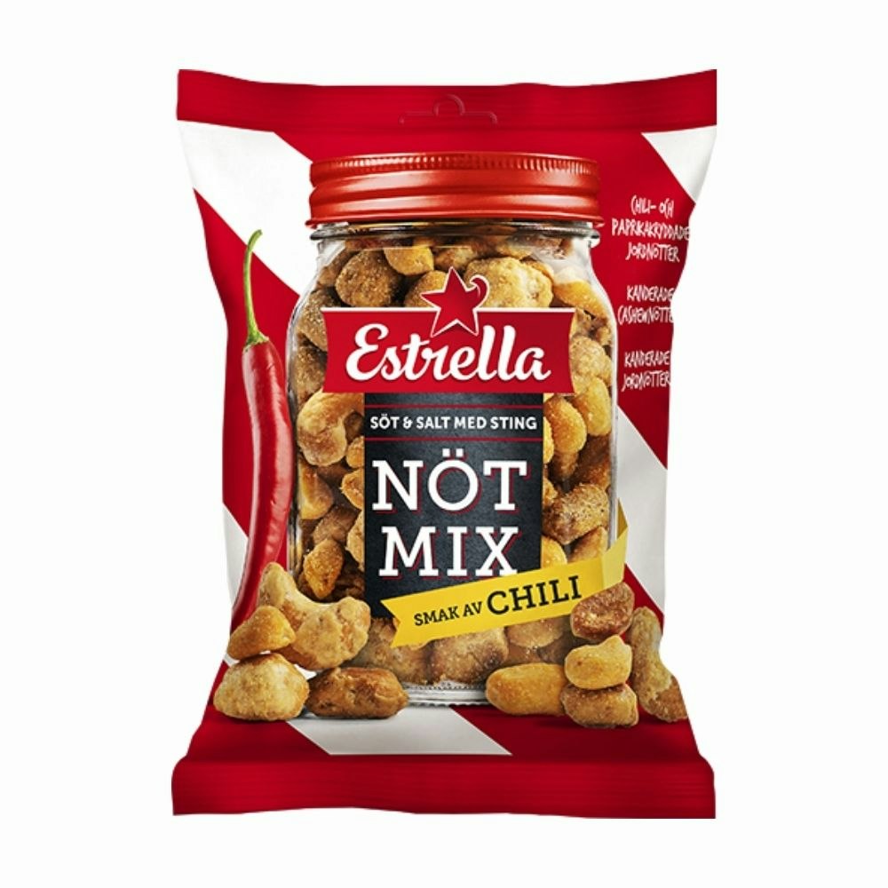 Estrella Nötmix chilli 175g