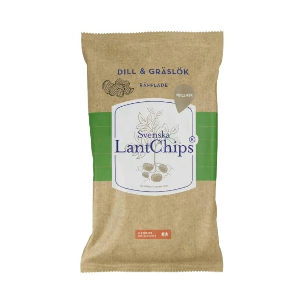 Svenska lantchips dill gräslök 200g
