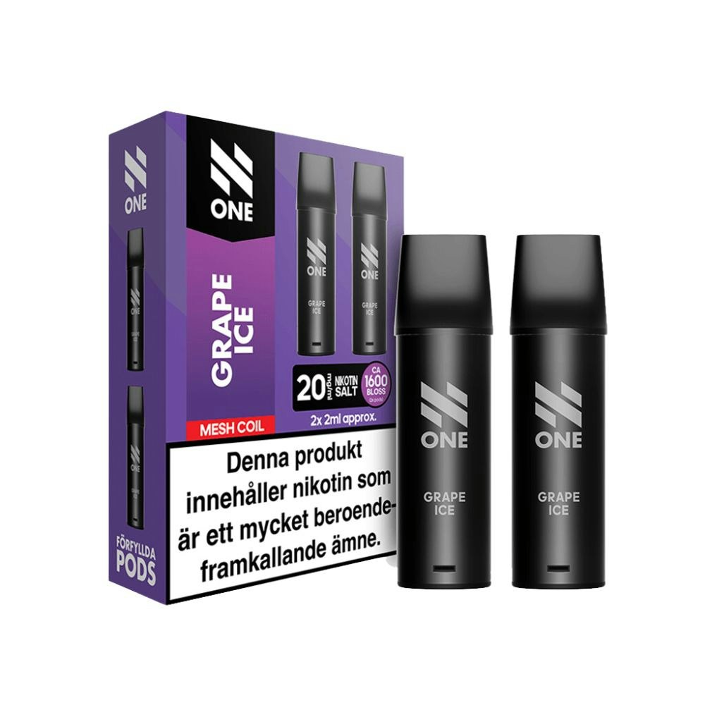 N one mesh pod Grape Ice 20mg 1600 puff
