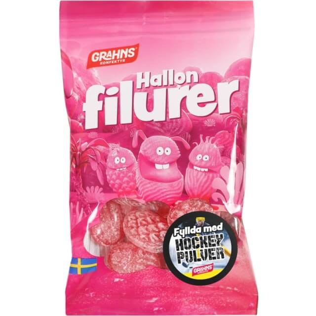 Grahns hallonfilurer 70g