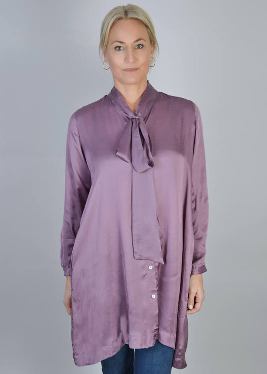 Tyra Bow Tie Blouse Lilac