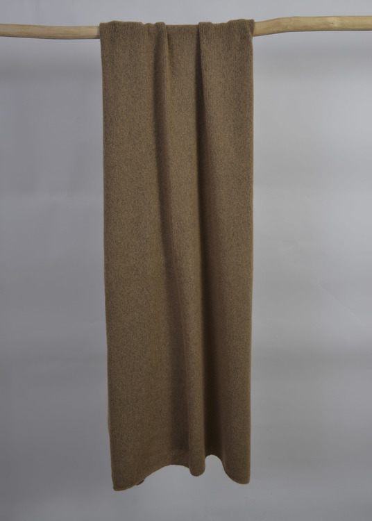 Brown Cashmere Knitted handcrafted Wrap