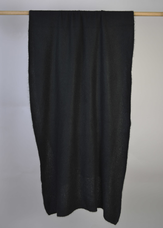 Black Cashmere Knitted handcrafted Wrap