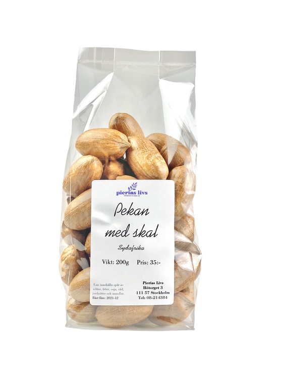 Pekannötter med skal 200g